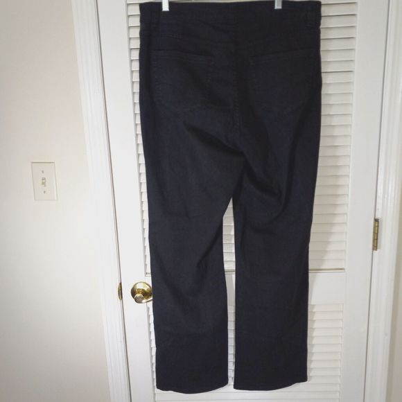 Jag Jeans Black Size 16W Smooths Tummy Mid-Rise Dark Wash Hong Kong NEW - Picture 8 of 16